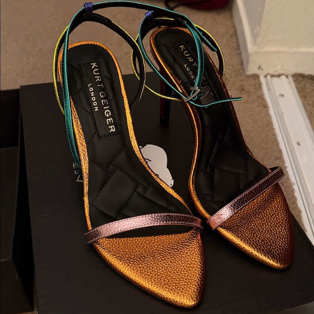 Kurt Geiger brixton high Orange, Purple, Green, NEW, never worn.SizeUS8 EUR38.5